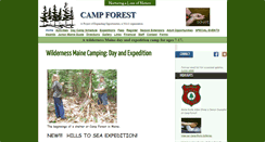 Desktop Screenshot of campforestmaine.com